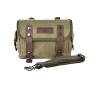 Almacenamiento Alforja Bolsa Para Softail Para Dyna Para Motocicleta Personalizada Universal Impermeable Lona Herramienta Bolsa Lateral Equipaje Bolsa Viaje Alforja(Army green)