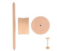 Almacenamiento de Auriculares Aula Soporte para Auriculares de Haya Desmontable Accesorios de Escritorio de Madera Pantalla Funcional para el hogar Oficina Estudio Estudio