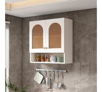 Almacenamiento de baño montado en la pared que ahorra espacio, elegante base abierta sobre el inodoro, para lavandería y cocina, perfecto para botiquines y decoración del hogar.