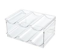 Almacenamiento De Botellas De Agua: Estante De Dispensador Transparente, Estante De Armario Apilable | Organizador De Bodegas De Vinos De La Despensa De Alimentos, Pantalla Del Soporte Del Fregadero D