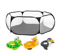 Almacenamiento De Chaleco De Baja Vida - Red Ajustable De Organizadores De Accesorios De Piscina | Cesta De Almacenamiento De Piscina Desmontable | Almacenamiento De Ayuda A La Natación Adecuado Para