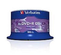 Verbatim DVD+R Double Layer 8x Matt Silver 50pk Spindle 8,5 GB DVD+R DL 50 pieza(s)