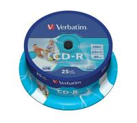 Verbatim CD-R AZO Wide Inkjet Printable 700 MB 52x 25 pieza(s)
