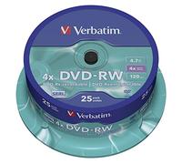 Verbatim Disco DVD-RW 43639 4,7 GB Pack de 25