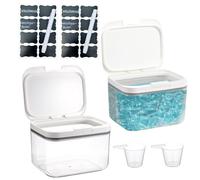 Almacenamiento de Detergente para Lavandería, 2 Unidades de 2,8L Recipiente para Cápsulas de Detergente, Caja de Almacenamiento Hermética de Detergente en Polvo, Organizador de PET para Detergentes