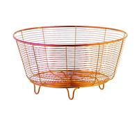 Almacenamiento de frutas de cocina, cuenco de frutas ligero de acero inoxidable, cesta de frutas decorativa, cuenco de frutas moderno, 22 x 12 x 12 cm, para soporte de plátanos y aperitivos