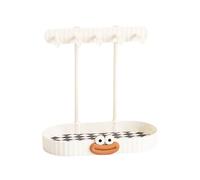 Almacenamiento de joyas, moderno estante base antideslizante, organizador de joyas de entrada, para familiares, amigos, estudiantes, adultos, hombres, mujeres, encimera, dormitorio, baño, hogar