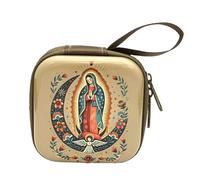 Almacenamiento de joyas religiosas con cremallera, soporte para cuentas de rosario, monedero, bolsa portátil para auriculares, bolsa de rosario católico, g, Talla única