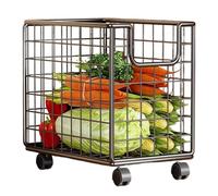 Almacenamiento de la cocina - Cart de cocina | Carrito de almacenamiento rodante | Organizador móvil de gran capacidad para bocadillos de fruta Barra de baño Pantry Uso al aire libre | Marco reforzado