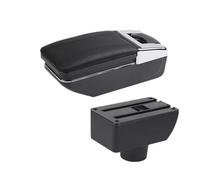 Almacenamiento de la consola central Caja De Reposabrazos Para Coche, Almacenamiento Central Para, Nueva Adaptación King Kong Con Accesorios USB Para Geely Gc6(A black line No USB)