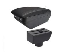 Almacenamiento de la consola central Caja De Reposabrazos Para Coche, Almacenamiento Central Para, Reequipamiento King Kong Con Accesorios USB Para Geely MK GC6(H black line 4USB)