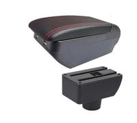 Almacenamiento de la consola central Caja De Reposabrazos Para Coche, Almacenamiento Central Para, Reequipamiento King Kong Con Accesorios USB Para Geely MK GC6(H red line 4USB)