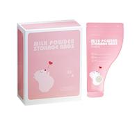 Almacenamiento de leche materna - 30 bolsas antifugas, almacenamiento de leche materna, colección de bolsas de 30 piezas | de leches en polvo de 50 g, accesorio reutilizable fácil de guardar