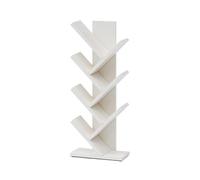 Almacenamiento de libros Estantería de madera maciza, estantería for libros con imágenes suelo, for almacenamiento for sala estar y dormitorio, sencilla árbol multicapa(107cm)