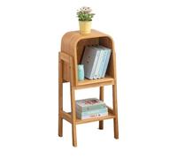 Almacenamiento de libros Mueble lateral for TV de madera maciza, estantería sencilla y moderna, estante for sala estar, gabinete almacenamiento en el suelo(80cm)