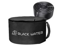 Almacenamiento de Manguera de alcantarillado para, Impermeable, contenedor portátil con Doble Cremallera para Herramientas de residuos, Remolque, Camping, Cables eléctricos, Black, Refer to