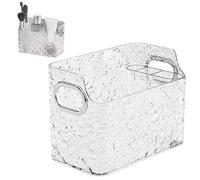 Almacenamiento de maquillaje de baño, caja de cosméticos transparente desmontable | Contenedores de exhibición de maquillaje, organizador de armario elegante para lápices labiales, correctores