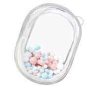 Almacenamiento de muñecas transparente: pantalla transparente resistente, caja de viaje compacta | Bolsa de organizador de figuras portátiles con mango para almacenar muñecas, mini juguetes, artículos