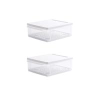 Almacenamiento de pan apilable que ahorra espacio organiza la encimera del refrigerador Contenedor de alimentos sellado conveniente para un uso doméstico eficiente Contenedor de alimentos sellado