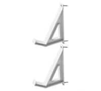 Almacenamiento de pared compacto para teclado con soporte de tornillo para una colocación segura y ordenada del teclado en espacios pequeños (blanco)