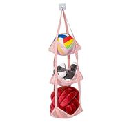 Almacenamiento de pelotas deportivas, soporte vertical de pared multicapa, organizador de baloncesto sobre la puerta, para baloncesto, voleibol, muñeca de peluche, hogar, dormitorio, sala de estar