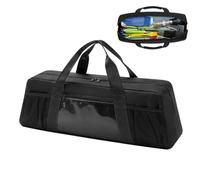 almacenamiento de utensilios para barbacoa - Estuche organizador grande de 22 x 6,5 7,2 pulgadas, portaherramientas para parrilla, caja resistente y duradera | Contenedor portátil con mango ergonómico