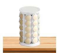Almacenamiento de vainas de café - Estante giratorio | Soporte giratorio | Soporte organizador de café Pod Soporte de almacenamiento Diseño delgado Solución práctica adecuada Salón Cocina Hogar Uso