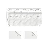 Almacenamiento de viales, adhesivo para montaje en pared de 10 ranuras, soporte para viales para funda, para refrigerador, dormitorio, apartamento, mostrador, nevera, hogar, dormitorio, sala de estar