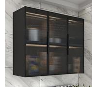 Almacenamiento de vidrio de aluminio de 2 niveles, estante versátil para cocina y baño, perfecto para maquillaje y decoración del hogar, diseño elegante y funcional.