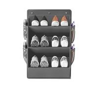 Almacenamiento de zapatos para vehículos recreativos - Organizador vertical de tela Oxford resistente de 3 niveles | Almacenamiento colgante sobre la puerta para remolque de viaje, autocaravana, armar