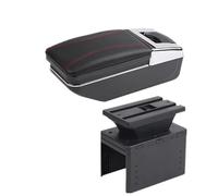 Almacenamiento interior Caja De Reposabrazos Para Coche, Caja De Almacenamiento Central, Accesorios De Coche De Reequipamiento Interno Para Fita 500L(A black line No USB)