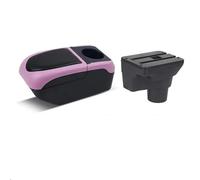 Almacenamiento interior Reposabrazos Para Coche, Caja De Almacenamiento Para Automóvil, Piezas Y Accesorios Interiores, Detalles Para Kia Rio X X-line 2018 2019 2020 2021(Black-pink)