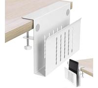 Almacenamiento lateral del escritorio: almacenamiento lateral de escritorio de aleación de aluminio, soporte para portátil resistente y duradero, sin taladro, organizador de cajones para oficina y