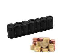 Almacenamiento Monedas Euro, Bandeja Almacenamiento Monedas, Contenedor Almacenamiento con diseño Resorte, clasificador Monedas Euro a Prueba Polvo, Caja