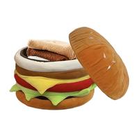 Almacenamiento otomano, otomana con Almacenamiento para la Sala de Estar, Lindo Taburete de pie de de Hamburguesa, Heces cambiantes de Zapatos para el Dormitorio de Entrada, reposapiés Multifuncional