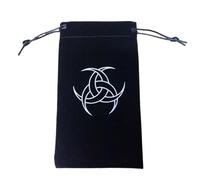 Almacenamiento para cartas del tarot, bolsa de almacenamiento de terciopelo con cordón, 10 x 18 cm, con cordón, almacenamiento para dados, fichas, cristales, cosméticos, accesorios de viaje