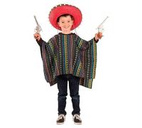 ALMACENES CASA ANGEL PONCHO MEXICANODE RAYAS EN TALLA INFANTIL (6-9 AÑOS)