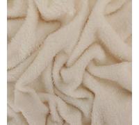 ALMACENES CASA ANGEL Tejido DE CORALINA EN Colores Liso DE Ancho 150cm por Metro DE Textura Aterciopelada Y Suave (Crudo, 1 Metro)