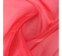 ALMACENES CASA ANGEL TEJJIDO DE Organza Lisa Brillante Serie Sugar Ancho 150cm por Metro (Rojo, 1 Metro)