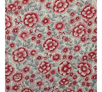 ALMACENES CASA ANGEL Tela Patchwork ALGODÓN Estampado Flores Ancho 145cm por Metro. Tela DE ALGODÓN Suave, Fino Y SOSTENIDO DE Colores Muy VISTONES. (Vintage Rojo, 1 Metro)