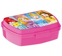 ALMACENESADAN, 0416, Sandwichera rectangular multicolor Princesas Adventure, 15x10x5,5 cms