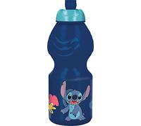 ALMACENESADAN, 2063; Botella de plástico reutilizable Stitch, libre de BPA, y capacidad para 400ml