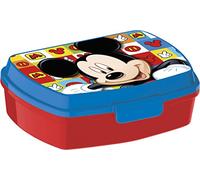 ALMACENESADAN 2237; sandwichera rectangular multicolor Mickey Fruit; dimensiones 17x12x5,5 cm; producto de plático; NO BPA.