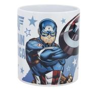 ALMACENESADAN 2578; Taza Cerámica Capitan America; cabeza capitan america; capacidad 320 ml