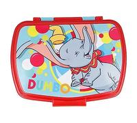 ALMACENESADAN 2636; Sandwichera Rectangular Multicolor Dumbo; Producto de plástico, Libre BPA; Dimensiones Interiores 16,5x11,5x5,5 cm