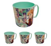 ALMACENESADAN, 3120; Taza Minnie Disney Frozen II Blue Forest; capacida 265 ml; Producto Reutilizable; Apto para microondas; Libre de BPA (Paquete de 4)