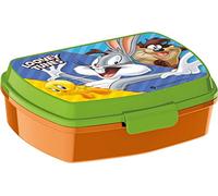 ALMACENESADAN 4820, Pack vuelta al cole Loony Tunes; compuesto por fiambrera-Sandwichera rectangular multicolor, producto reutilizable, sin BPA