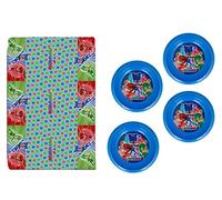 ALMACENESADAN, 4904, pack fiesta Pj masks; compuesto por mantel fiesta superpilotos 120x180 cm, 4cuencos reutilizables, ideal para fiestas y cumpleaños.