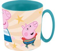 ALMACENESADAN, 4945, Pack vuelta al cole Peppa pig; compuesto por taza microondas 350ml, productos reutilizables, sin BPA