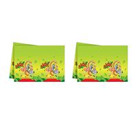 ALMACENESADAN, 5024, Pack Fiesta y cumpleaños; Compuesto por 2 manteles Fiesta 120x180 cm, Jungla decoración, Jungle Animals decorata Party